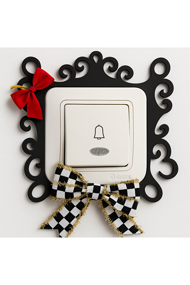 Orkideli Gold Plexi Socket Frame Ring Ornament - 2