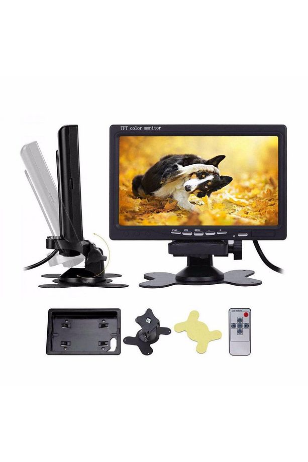 AEMPART Araç geri görüş kamera ve monitör seti seti 7 inc tek bölge - 1