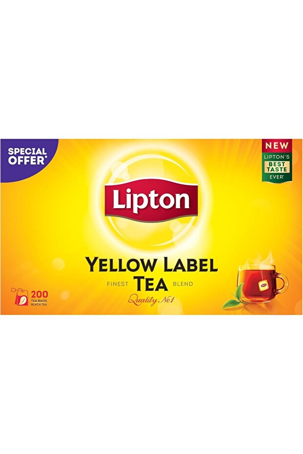 Yellow Label Black Tea, 200 Teabags (Value Pack)