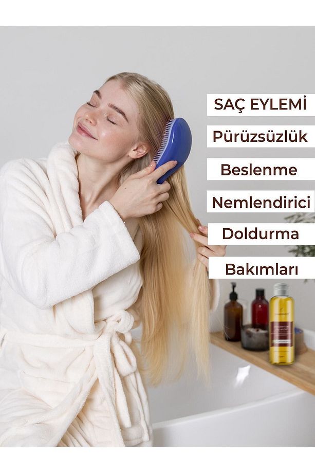 Mucizevi Saç Ve Vücut Bakım Yağı Sarı Kantaron Yasemin Argan Zeytin Avokado Nemlendirici Onarıcı - 3