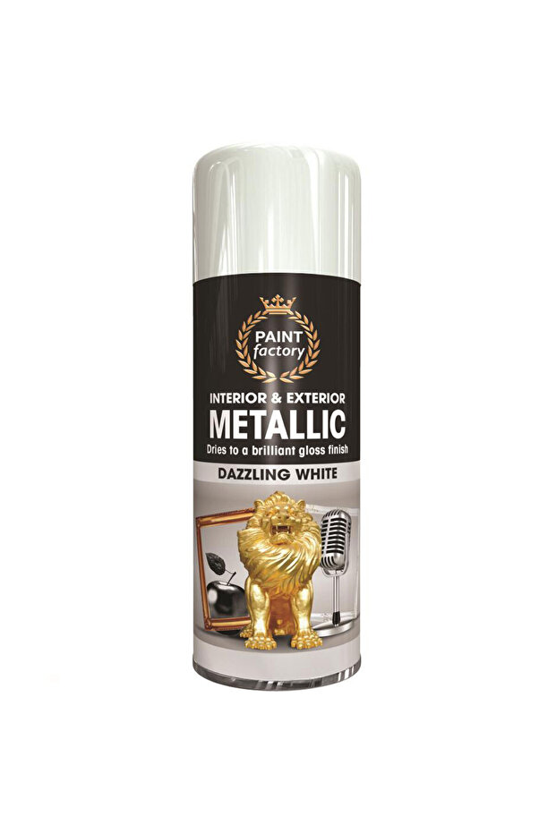 Metallic White Spray Paint 400ml