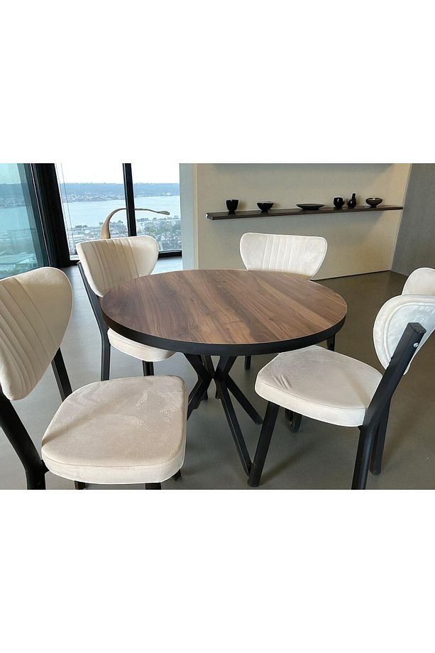 MUTFAK MASA TAKIMI,YUVARLAK MASA TAKIMI ,4KİŞİLİK MASA TAKIMI BALKON SETİ,ÇEVİZ  MASA TAKIMI - 3