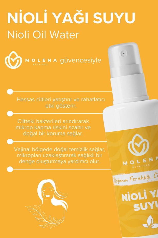Doğal Bakım Seti - Hint Yağı 20 ml & Biberiye Suyu Hidrosolü 50 ml & Nioli Yağı Suyu 50 ml - 4