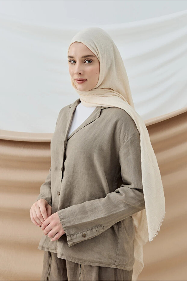 Aminenesil bambu şal iğde renk - 2