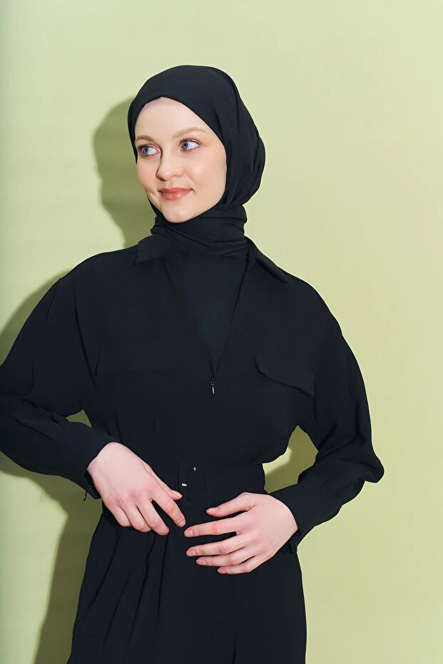 Mien Şal siyah renk - 4