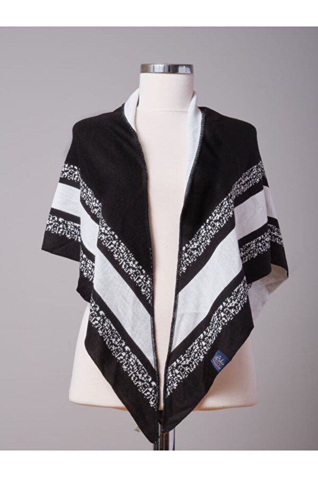 Kırçıllı Üçgen Triko Şal - 3