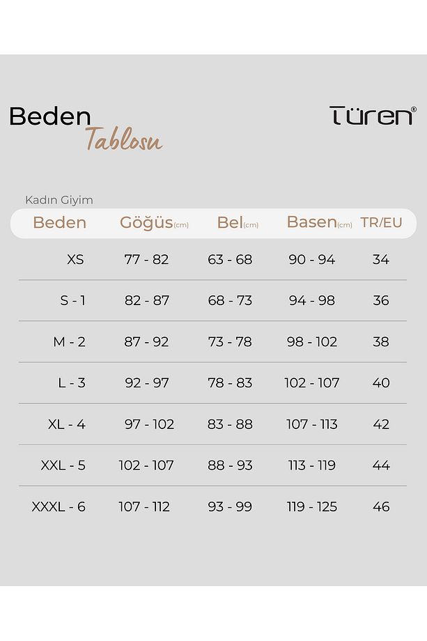 Türen Kadın Likralı Uzun Şort 980/Ten - 3