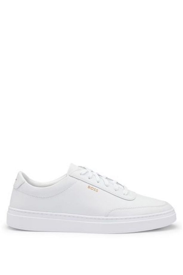 Logolu Hakiki Deri Sneaker Ayakkabı Erkek AYAKKABI 50536504 100 - 1