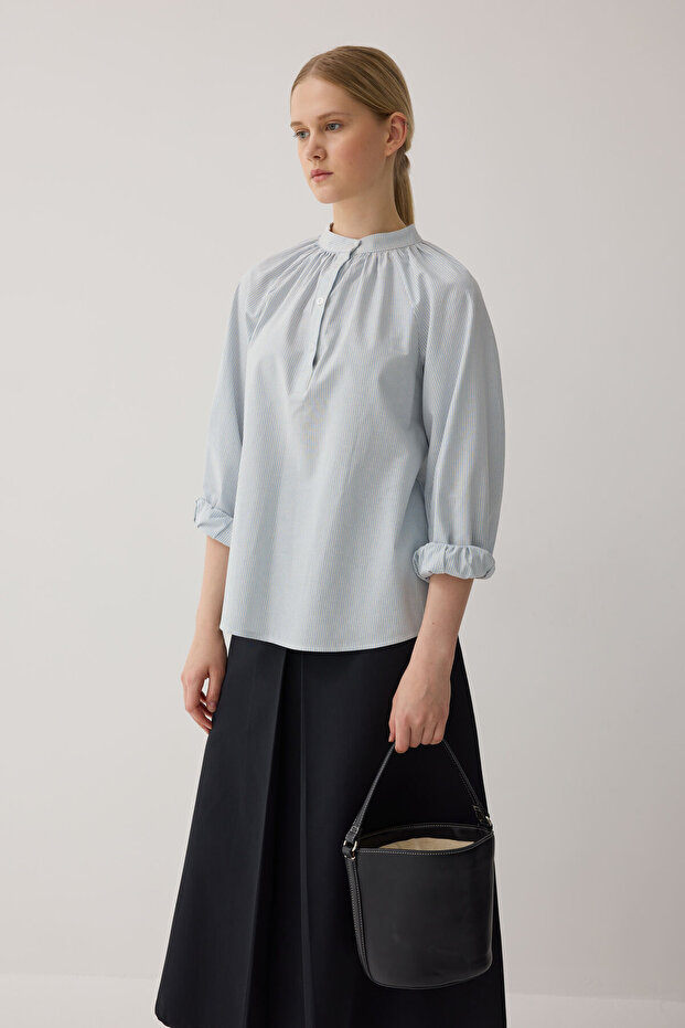 Hakim yaka gömlek - 3