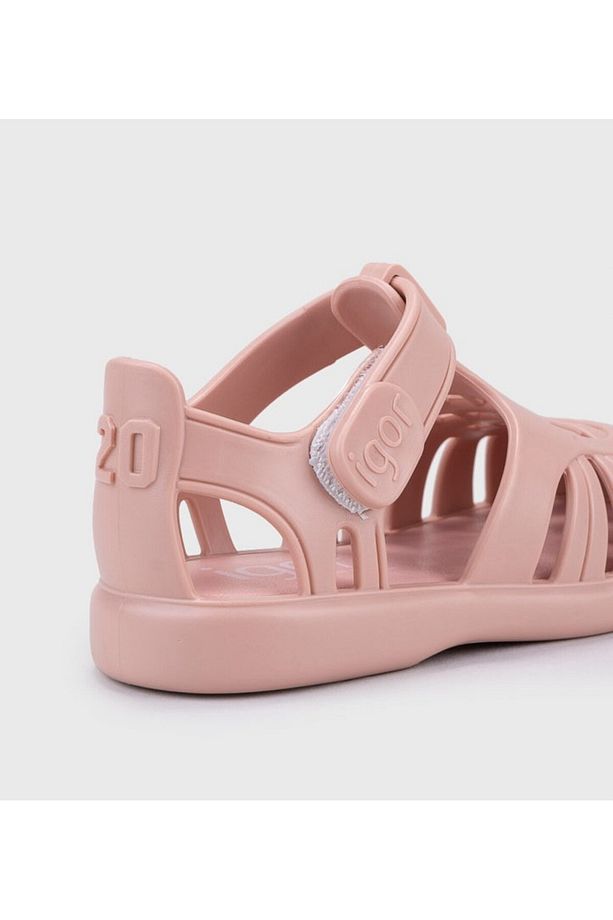 S10271 Tobby Solid Çocuk Pudra Sandalet - 3