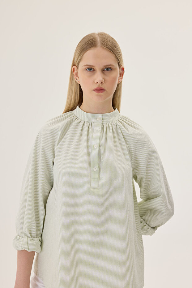 Hakim yaka gömlek - 4