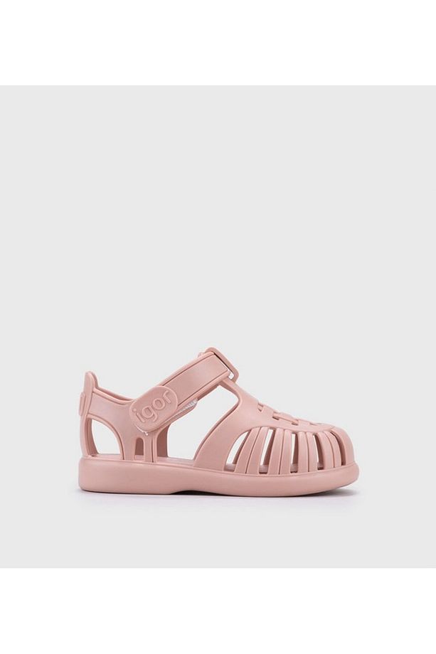 S10271 Tobby Solid Çocuk Pudra Sandalet - 2