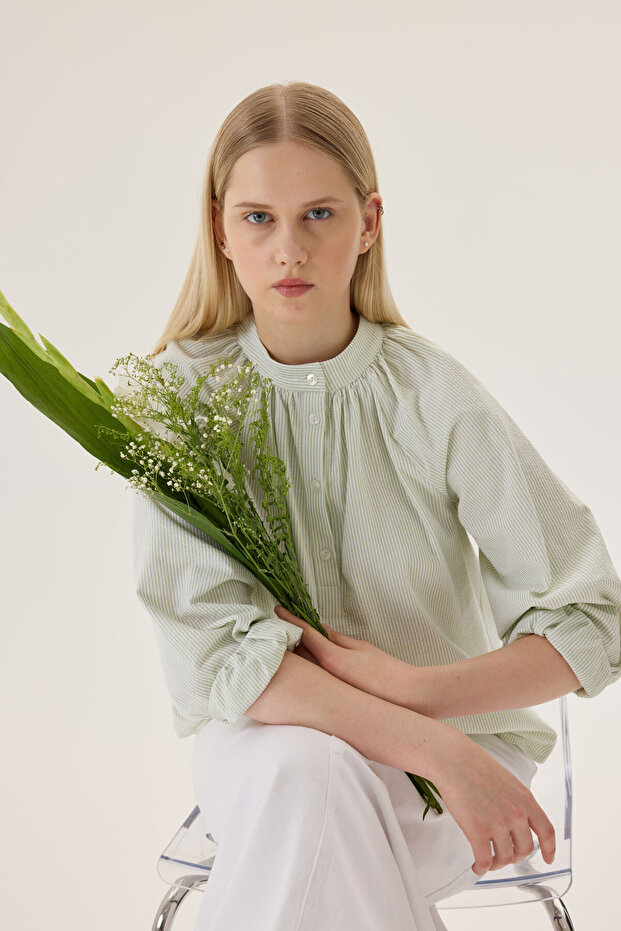 Hakim yaka gömlek - 1