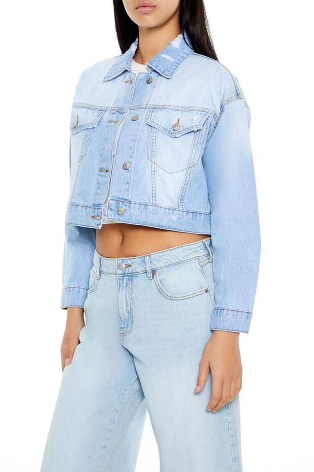 Denim Trucker Ceket - 4