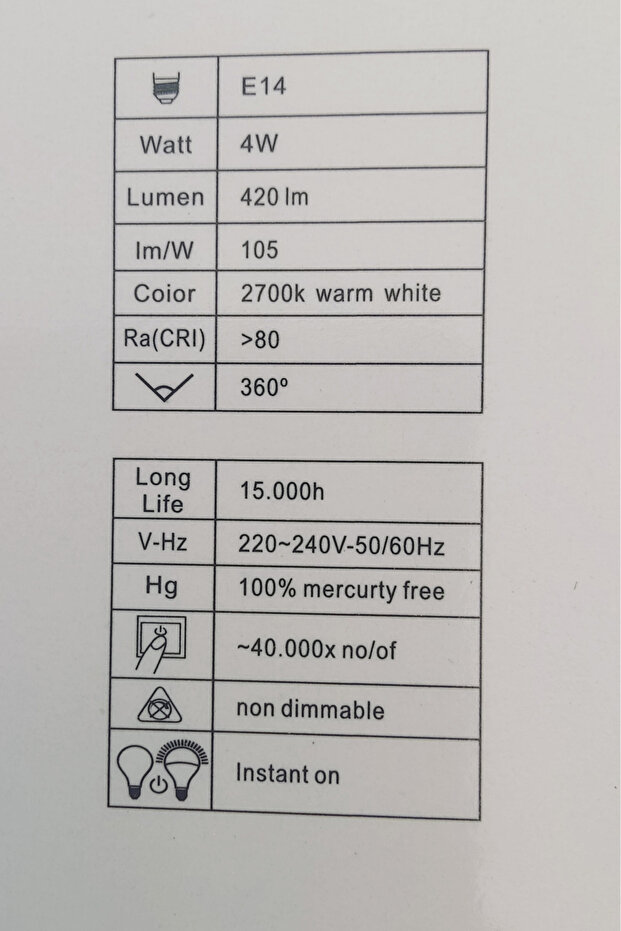 4 W Rustik Ampul 5 Adet - 4