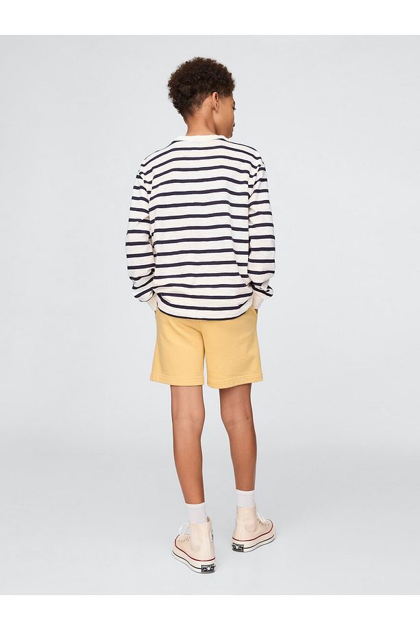 Erkek Çocuk Sarı Gap Logo Pull-On Relaxed Havlu Kumaş Şort - 4