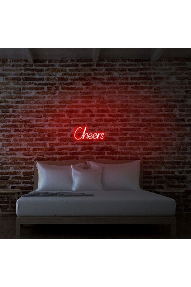 - Cheers - Led Dekoratif Duvar Aydınlatması Neon Duvar Yazısı Sihirli Led Mesajlar -neongraph - 5