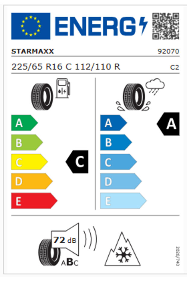 Prowin ST950 225/65R16C 112/110R M+S 3PMSF Hafif Ticari Kış Lastiği (Üretim Yılı: 2024) - 4
