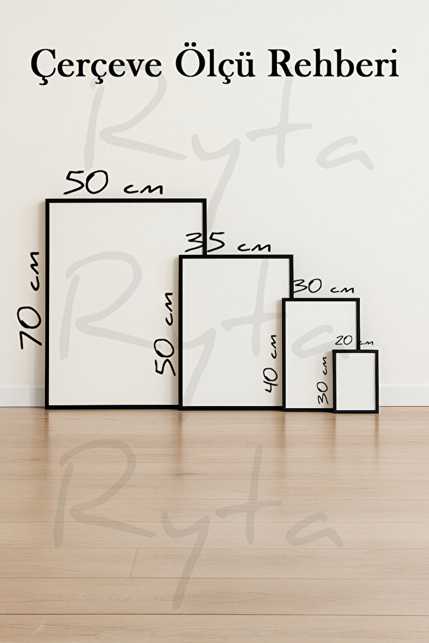 Ahşap Çerçeveli 2li Set Tablo - 5