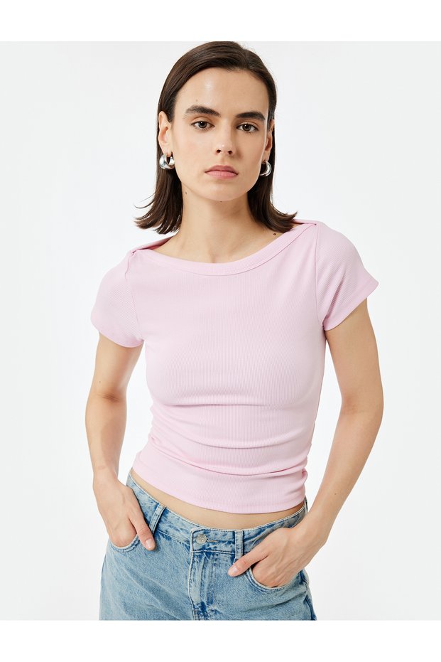 Cotton Slim Fit Short Sleeve Crew Neck Basic T-Shirt