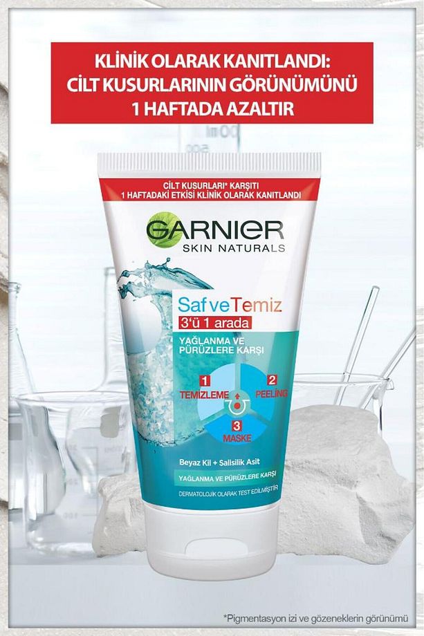 Saf Temiz 3ü 1 Arada Maske Peeling 150 ml - 6