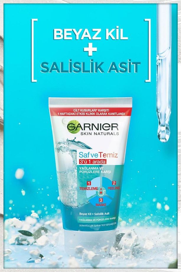 Saf Temiz 3ü 1 Arada Maske Peeling 150 ml - 5
