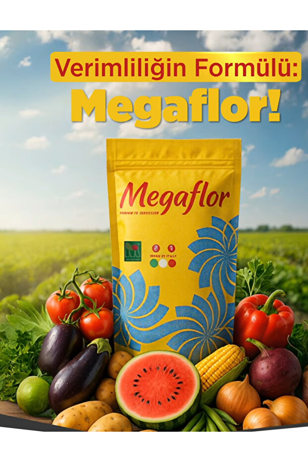 Megaflor Mix Combi Yaprak Gübresi 1 Kg - Bor, Bakır, Demir, Mangan, Çİnko içerikli İTHAL - 7