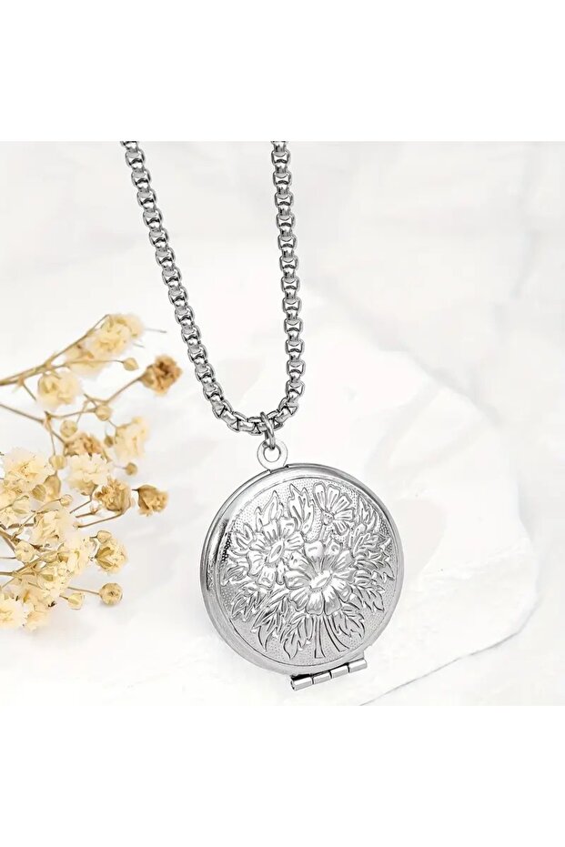 Photo Picture Can Be Placed Covered Necklace Gift Lover Necklace