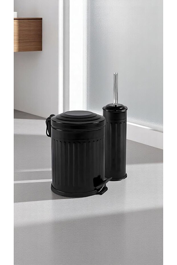 Ikili Banyo Seti Siyah Vintage - 8