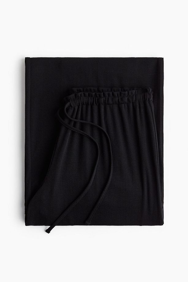 Delik Desenli Pijama Altı - 6