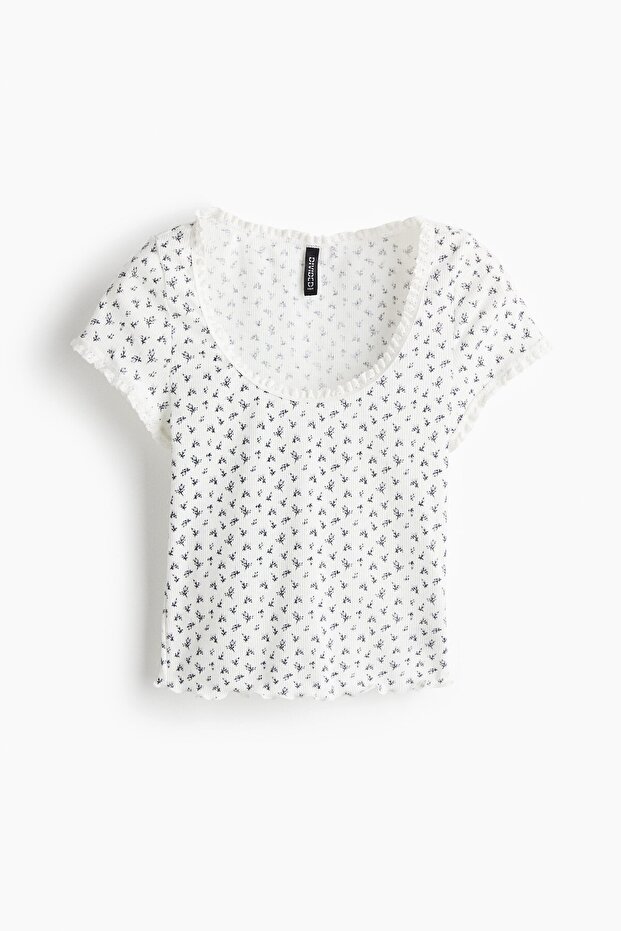 Dantel Şeritli Üst - 3