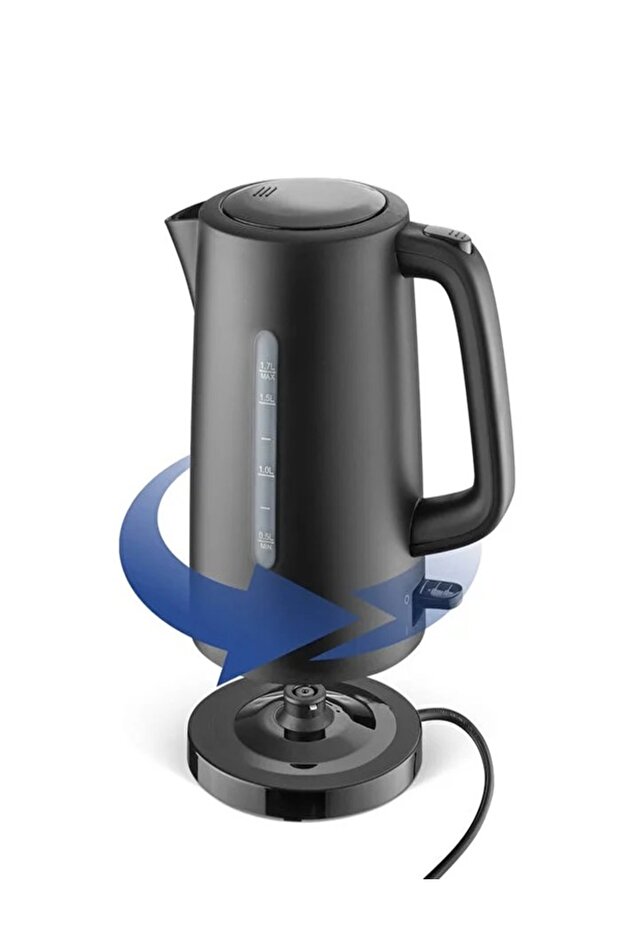 Kettle Siyah, 1.7 LT, 2200W - 1