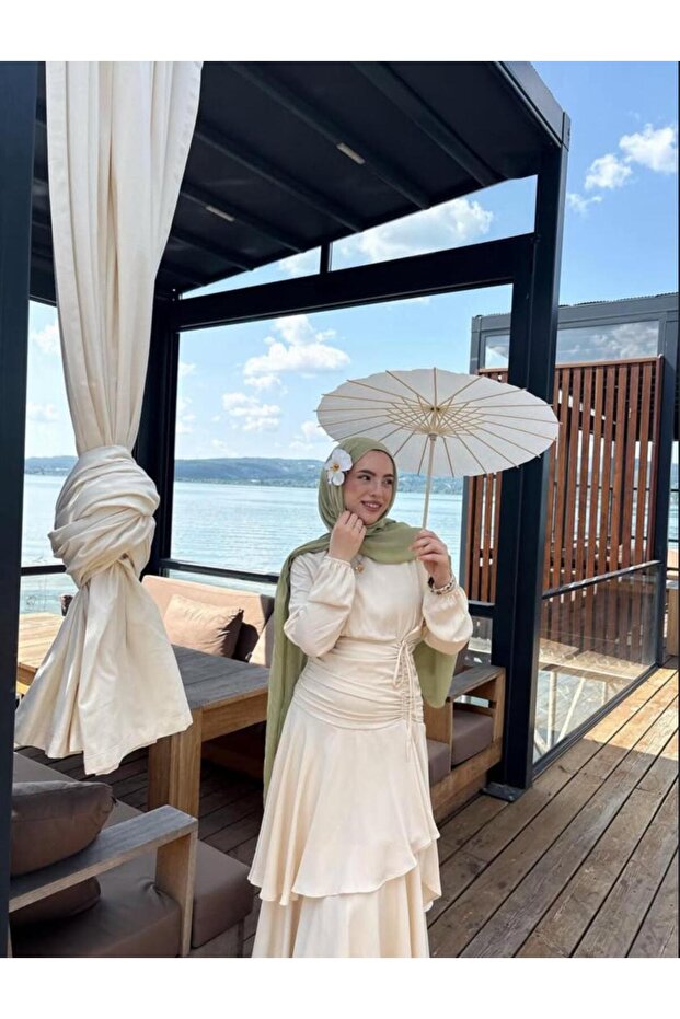 Krem Peri Elbise - 2