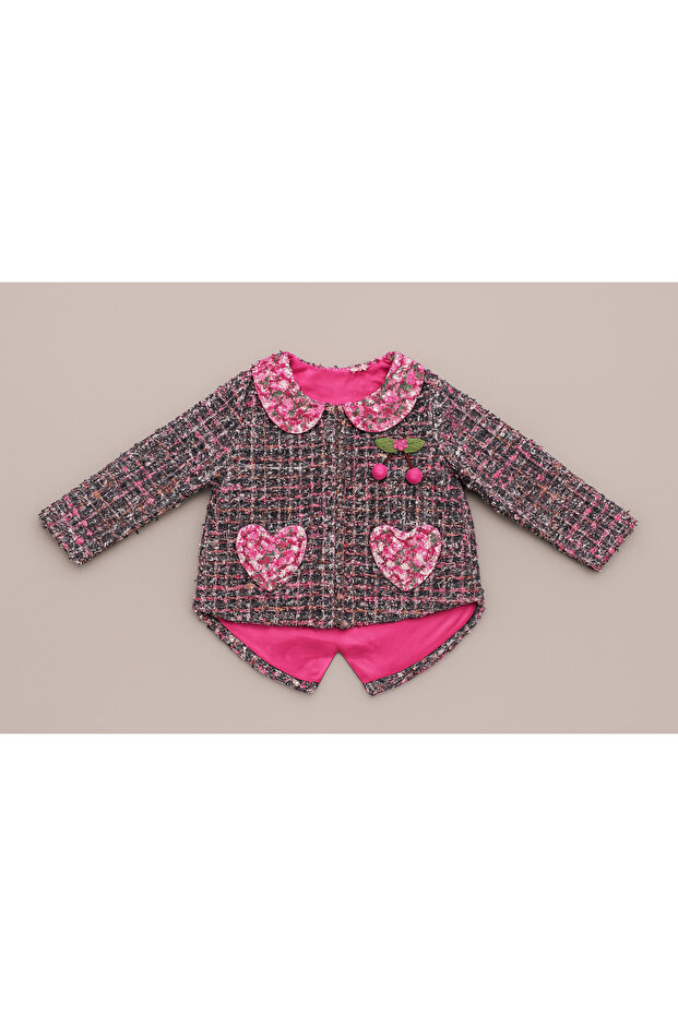 Baby Collar Pocket Detailed Jacket