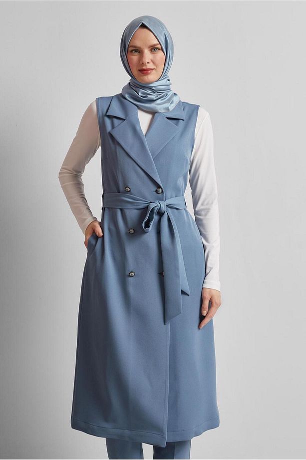 KUŞAKLI PANTOLONLU TAKIM 45605 - 3