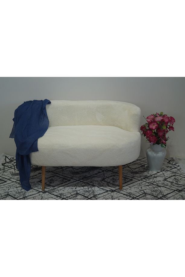 Ekru Teddy Çift Kişilik Berjer (SALON, BALKON, OFİS) - 1