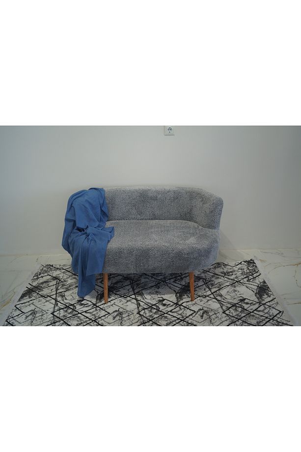 Gri Teddy Çift Kişilik Berjer (SALON, BALKON, OFİS) - 1