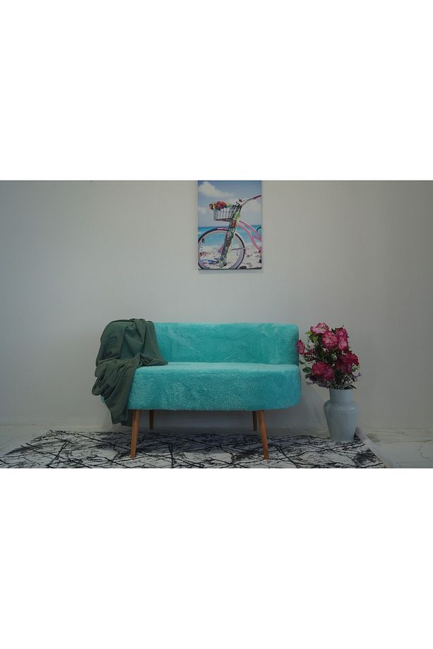 Turkuaz Teddy Çift Kişilik Berjer (SALON, BALKON, OFİS) - 2
