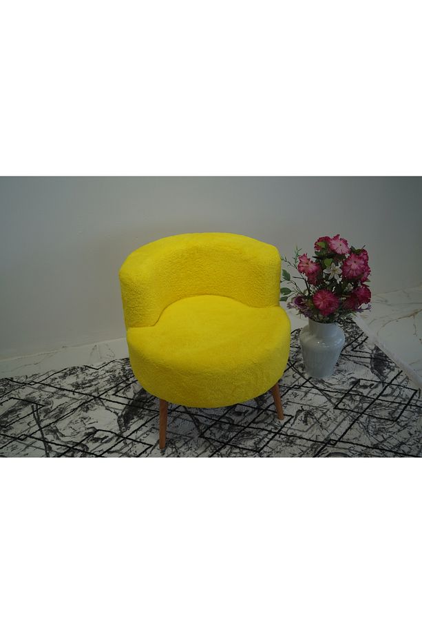 Sarı Teddy Tek kişilik Berjer (SALON, BALKON, OFİS) - 4
