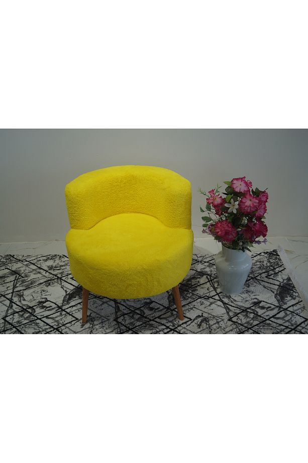 Sarı Teddy Tek kişilik Berjer (SALON, BALKON, OFİS) - 1