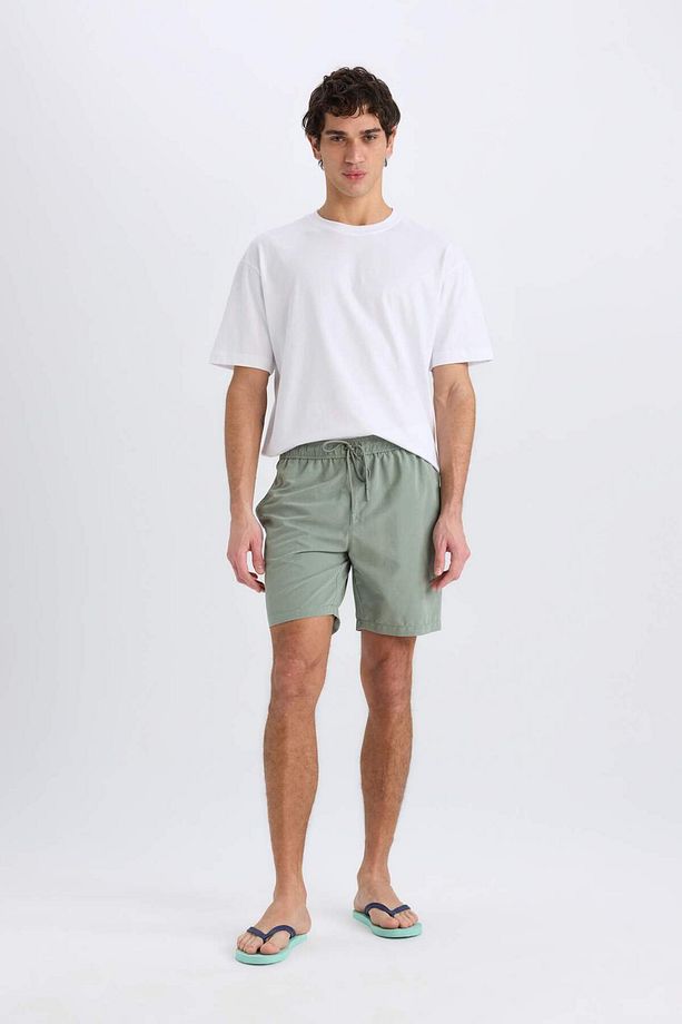 Regular Fit Kısa Boy Yumuşak Tuşeli Deniz Şortu E0993AX25HS - 2