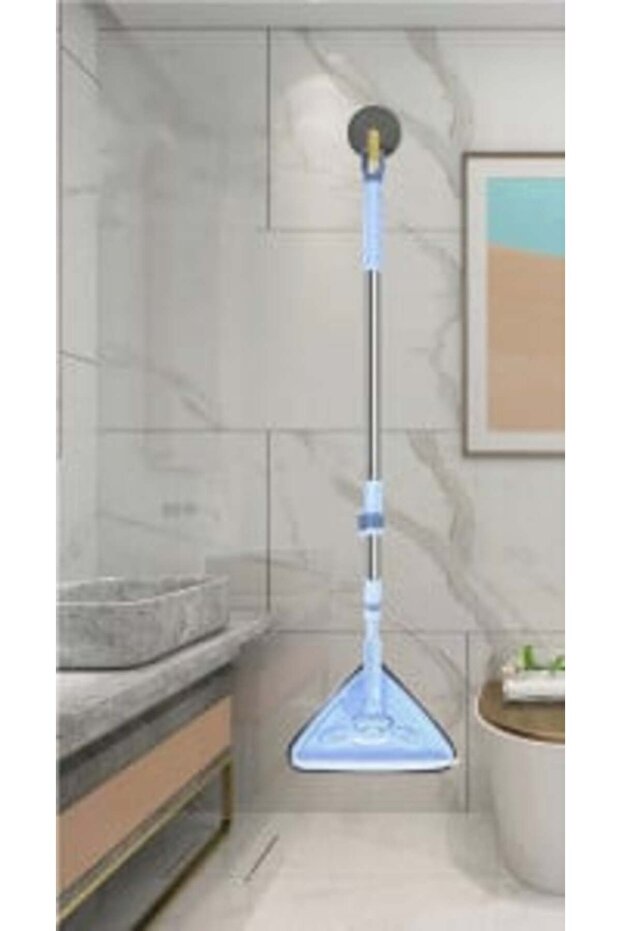 Triangular Mop, Extendable/Flexible with Microfiber Scraper, 170 cm, Includes Refill - 6