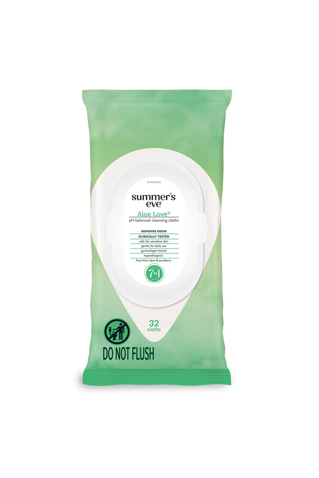 Intim Sensitive Area Cleaning Cloth Aloe 32Pcs