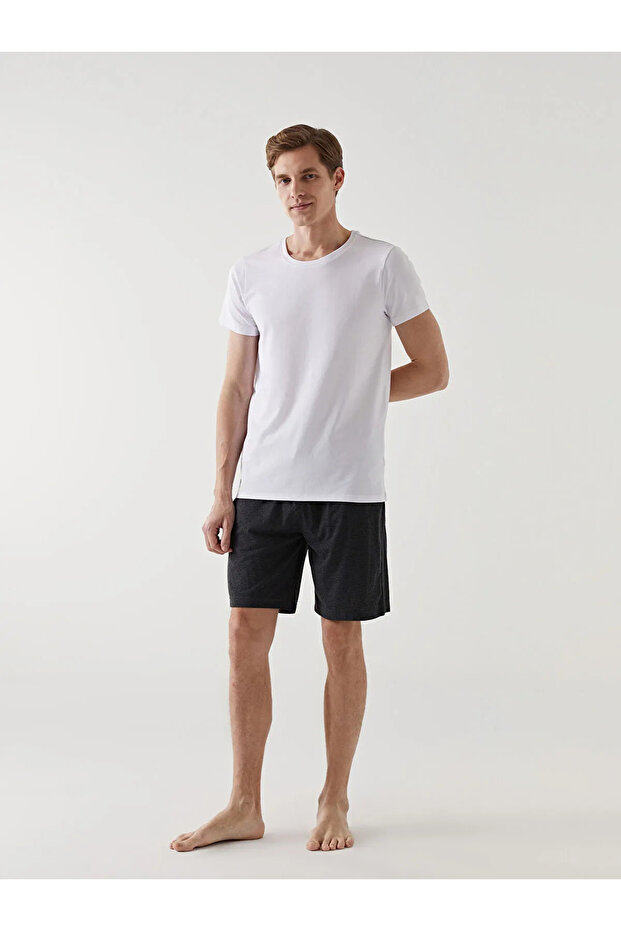 Slim Fit Men's Pajama Bottom Shorts