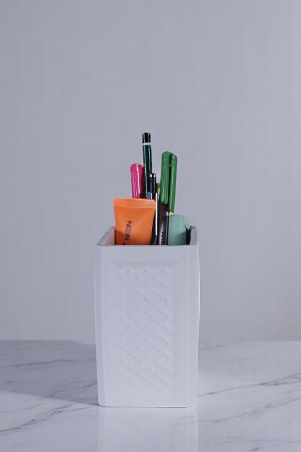 Pen Holder Desk Pen Holder Organizer Pen Holder White Color Model 92