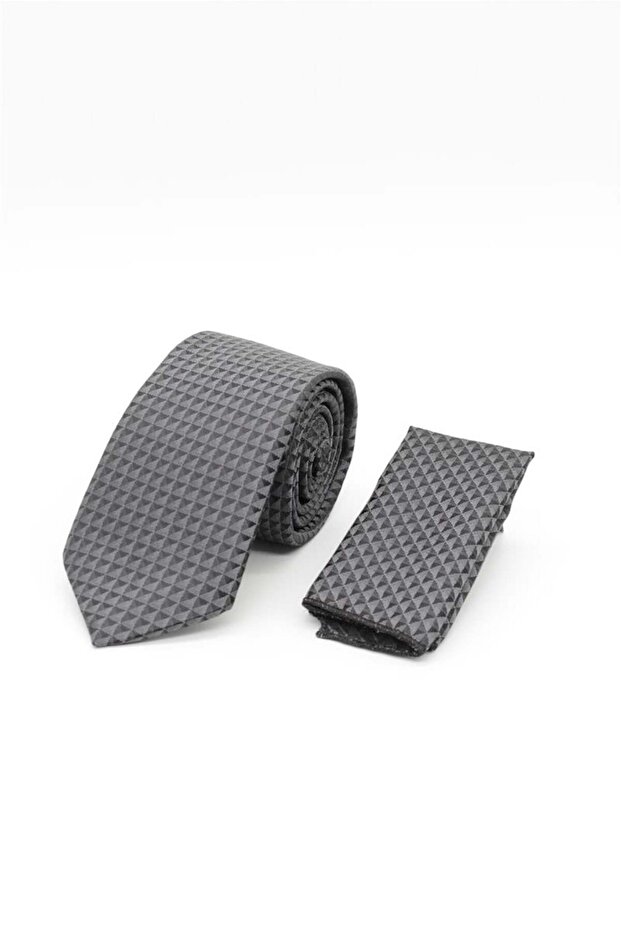 Men's Black Patterned 6 cm Tie