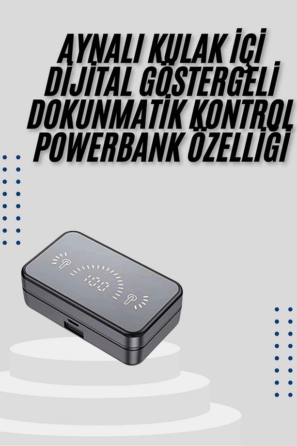 İos Android Uyumlu Bluetooth Kulaklık Kablosuz Kulaklık Yüksek Basslı - 2