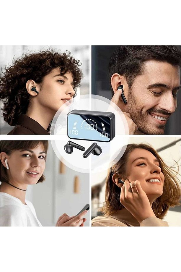 İos Android Uyumlu Bluetooth Kulaklık Kablosuz Kulaklık Yüksek Basslı - 4