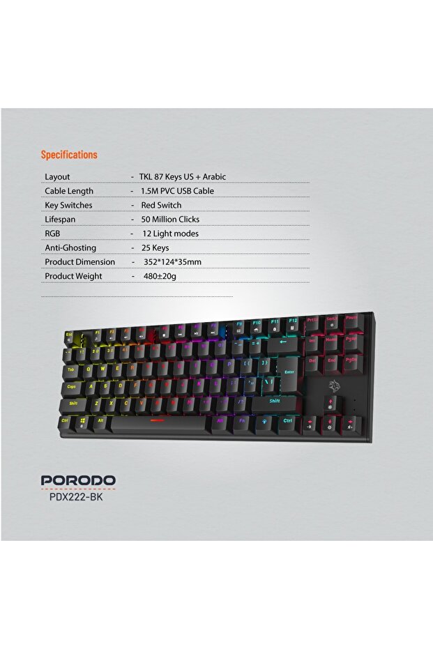 MECHANICAL KEYBORD-RED SWITCH - 3