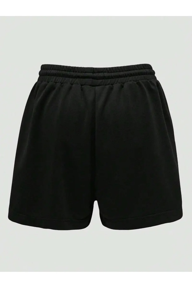 Women's Black Lycra Flexible Sweat-Wicking Comfortable Wear Seasonal Shorts Wearable in the Sea and Beach